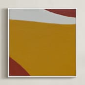 "Sam Sand Dunes IIII" - Art Print in Desert Tones by Alina Knechtle - Framed Canvas