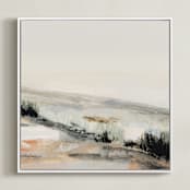 "Miles" - Art Print in Sage by Mande Calhoun - Framed Canvas