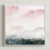 "Wake II" - Art Print in Lavender by Lindsay Megahed - Framed Canvas