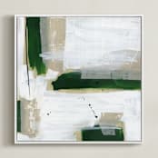 "Vistas" - Art Print in Forest by Cindy Reynolds - Framed Canvas