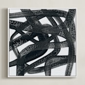 "Mining for Coal" - Art Print in Ink by Kim Colthurst Johnson - Framed Canvas