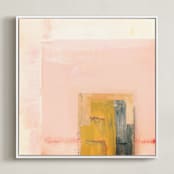 "Lulu" - Art Print in Light Pink by Mande Calhoun - Framed Canvas