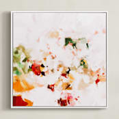"Isa" - Art Print in Warm Biege by Parima Studio - Framed Canvas