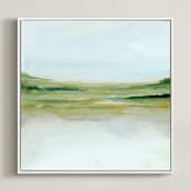"Through It All" - Art Print in Olive by Nicole Walsh - Framed Canvas
