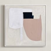 "Certainty No.2" - Art Print in Blush by Cait Courneya - Framed Canvas