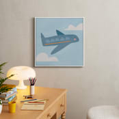 "Vehicles Plane" - Art Print in Blue by Lori Wemple - In a Room