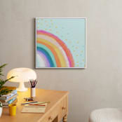 "Ventura Rainbow l" - Art Print in Rainbow Mint by AlisonJerry - In a Room