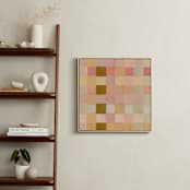 "Checkers 1" - Art Print in Wheat by Lindsay Megahed - In a Room