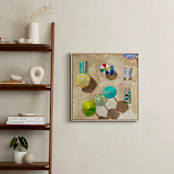 "Beach Day 2" - Art Print in Lime by Lisa Grizaniuk - In a Room