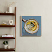 "From The Top 1" - Art Print in Dusty Blue by Amber Piacentine - In a Room