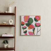 "Abstract Eucalyptus" - Art Print in Green Leaf by Carey Copeland - In a Room