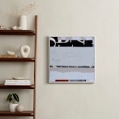 "Bandwidth 2" - Art Print in Steel Grey by Jaqui Falkenheim - In a Room