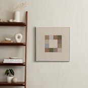 "Squares" - Art Print in Ginger Beige by Alisa Galitsyna - In a Room