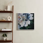 "Shadow Blues 1" - Art Print in Cool Blues by Mandy Trimble Leonard - In a Room