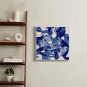 "Bird flight" - Art Print in Matisse Blue by Oana Prints - In a Room