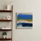 "Sunny Days and Crashing Waves 1" - Art Print in Periwinkle Sky by Christina Flowers - In a Room