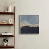 "Pearl Sky I" - Art Print in Deep Blue by Julia Contacessi - In a Room