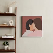 "The secret" - Art Print in Rustic Pink by Efrat Ofek - In a Room
