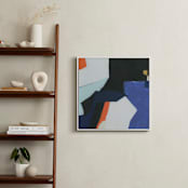 "Urban Flow 3" - Art Print in Blue Jewels by Eunmee Studio - In a Room