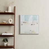 "Ahoy" - Art Print in Salt Water Blue by Mande Calhoun - In a Room
