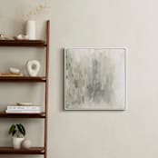 "Rain II" - Art Print in Soothing Greys by Amy Hall - In a Room