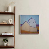 "Sensing Spring" - Art Print in Cyan Sky by Carol C. Young - In a Room