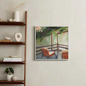 "Wisteria Hideaway" - Art Print in Sunrise by Khara Ledonne - In a Room