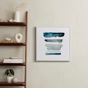 "of land and sea - deep" - Art Print in Aqua by Kiana Lee - In a Room