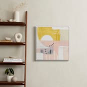 "Sunny and dots I" - Art Print in White by Jaqui Falkenheim - In a Room