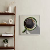 "Morning Coffee" - Art Print in Deep Roast and Olive by Amber Piacentine - In a Room