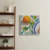 "Garden Party II" - Art Print in Orange by Jenny Westenhofer - In a Room