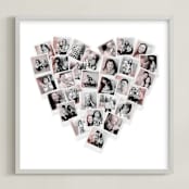 "Filter Heart Snapshot Mix® Photo Art" - Framed Photo in Blush by Minted - Framed
