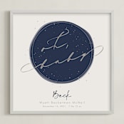 "Stardust Planet" - Personalized Art Print in Stardust by Kennedi Shaw - Framed