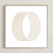 "Thumbprint" - Art Print in Copper by Heather Francisco - Framed
