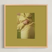 "More Beautiful Than Before" - Art Print in Velvet Saffron by Kelsey Mucci - Framed