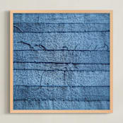"Gathered Remnants II" - Art Print in Regal Blue by Debra Pruskowski - Framed