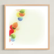"Sweet Chaos" - Art Print in Pale Sunshine Yellow by Michelee Scott - Framed