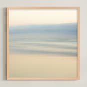 "Sweet Peach" - Art Print in Grey Grey by Cristina Marie - Framed