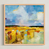 "Sky Marsh" - Art Print in Sky by Michele Norris - Framed