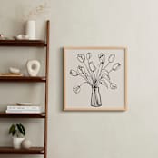 "tulips drawing" - Art Print in Cotton by Cass Loh - In a Room