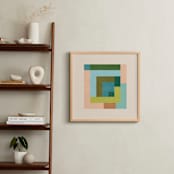 "Pixel Plush II" - Art Print in Moss Green by Creo Study - In a Room