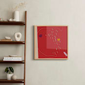 "Double cheese" - Art Print in Josef Albers Orange by Alain Castoriano - In a Room