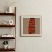 "Let's Go on a Trip II" - Art Print in Hearth Brown by Alain Castoriano - In a Room