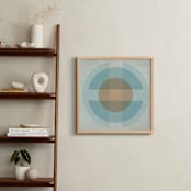 "Aperture" - Art Print in Taupe by Jennifer Morehead - In a Room