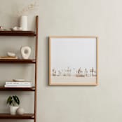 "Stormy Palms" - Art Print in warm storm by Kamala Nahas - In a Room