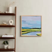 "Serene Dream" - Art Print in Soft Blues by Stick and Petal - In a Room