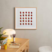 "Strawberries" - Art Print in Ruby Red by Heather Deffense - In a Room