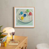 "Lollipops" - Art Print in Cobalt Blue by Jenny Westenhofer - In a Room