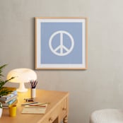 "Coast Vibes II" - Art Print in Coastal Blue by Itsy Belle Studio - In a Room