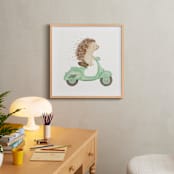 "Fast Riders II" - Art Print in Sage by Francisca Reyes - In a Room